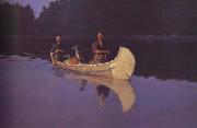 Frederic Remington Evening on a Canadian Lake (mk43) china oil painting reproduction